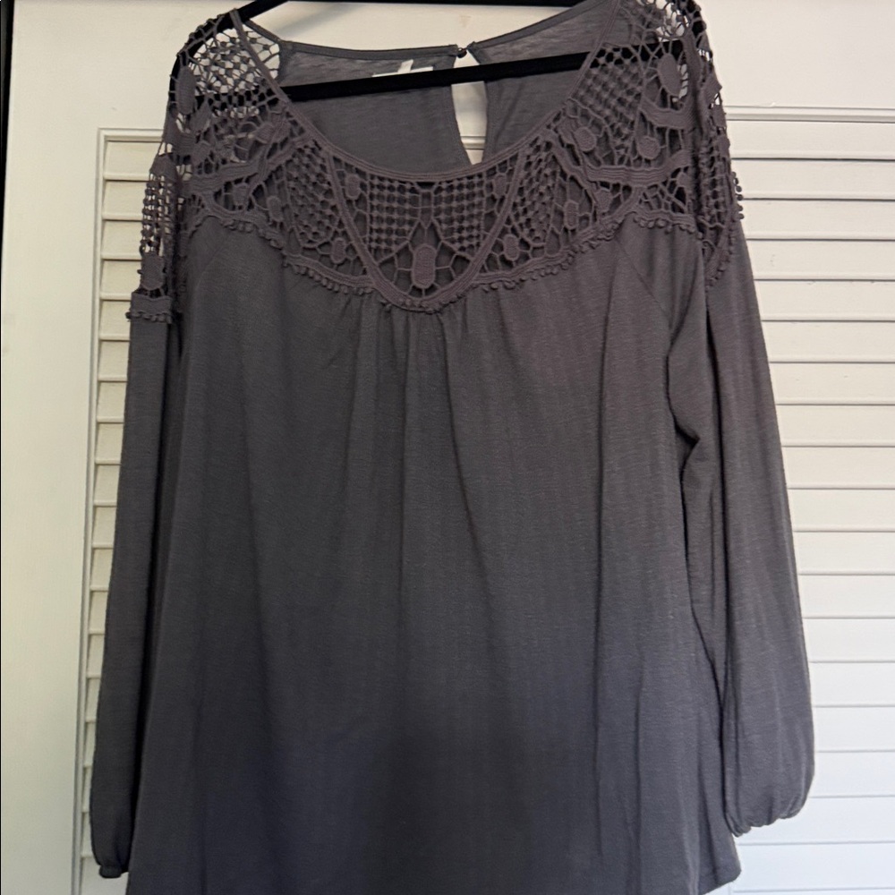 Maurices Dark Gray Knit Top